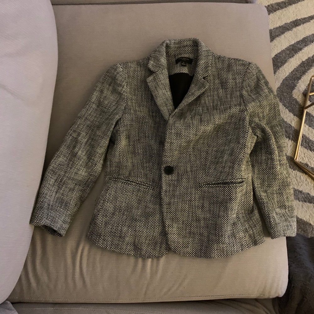 Black and white blazer